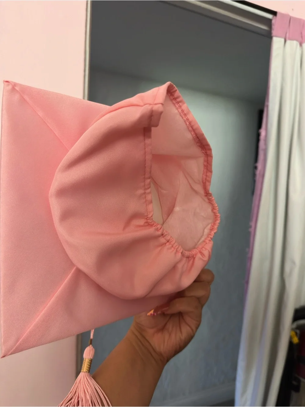 Pink Graduation Gown Jacket - Women's Lightweight Ceremony Cover